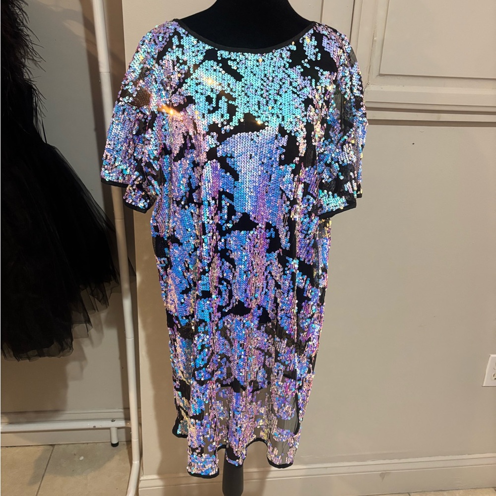 SHEIN Multicolor Sequin Dress